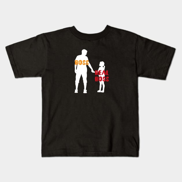 Father daughter Shirt gift Kids T-Shirt by vpdesigns